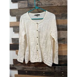 Gudrun Sjoden cream cardigan size L